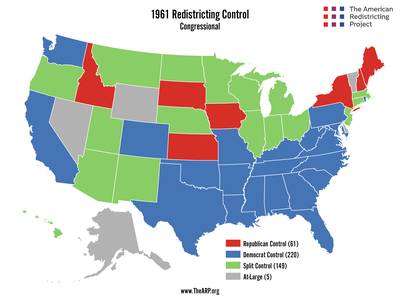 A Brief History of Modern Congressional Redistricting Control (1960-2020)